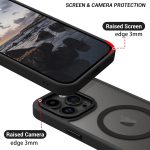 ⁦GaoBao iPhone 13 Pro Max 6.7 Inch Case Compatible with MagSafe, Hybrid Magnetic Case Cover Translucent Matte Back Protection Camera Cover Slim Shockproof Back Anti-Scratch Black⁩ - الصورة ⁦8⁩