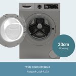 ⁦PANASONIC WASHING MACHINE FULL AUTOMATIC 8 KG 1400 RPM SILVER NA-148VB7 - Warranty 2 Years call 19125 Filkhedma⁩ - الصورة ⁦4⁩