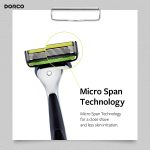 ⁦DORCO PACE 6 PRO SYSTEM RAZOR 6 BLADES - (1Handle+2Heads)⁩ - الصورة ⁦4⁩
