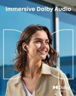 ⁦Soundcore Liberty 5 by Anker, Noise-Cancelling Wireless Earbuds, 2x Stronger Voice Reduction, Adaptive Noise Cancellation, Fast Charging, Dolby Audio, 6-Mic AI Clear Calls,18 Months Warranty, Black⁩ - الصورة ⁦4⁩