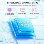 ⁦Tablet 2025 Latest Android 15 Tablets with 10.1 Inch Incell Display, 24GB RAM 256GB ROM /2TB TF, Gemini AI, T606 Octa-Core+8MP Camera, 5000mAh, Widevine L1, 2 in 1 Tablets with Keyboard Mouse Stylus⁩ - الصورة ⁦6⁩