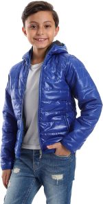 ⁦Andora Boys Long Sleeves Quilted Pattern-36W24B30307 Jacket⁩ - الصورة ⁦2⁩