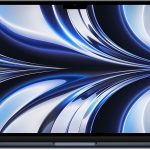 2022 Apple MacBook Air laptop with M2 chip: 13.6-inch Liquid Retina display, 8GB RAM, 256GB SSD storage, 1080p FaceTime HD camera. Works with iPhone and iPad; Midnight; English