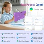 ⁦Kids Tablet, 10.1 Inch Android Toddler Tablet with Case, 4GB RAM 64GB ROM 1TB Expand, 15-hr 8000mAh Battery, Tablet for Kids Ages 3-7 8 10 12 14, WiFi 6, BT 5.0, Parental Controls, Kids Space⁩ - الصورة ⁦6⁩