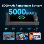 ⁦NERugged O Tablet M80J, 8 inch Windows 11 Pro Tablet, 8GB+128GB, Celeron N5100, IP65 Waterproof, MIL-STD-810H, 5000mAh, Industrial Outdoor Work PC w/ 8MP+5MP Camera, 4G LTE/WiFi/BT 5.0/NFC-Gray⁩ - الصورة ⁦3⁩