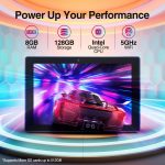 ⁦Fusion5 10.1" Windows 11 Tablet PC - FWIN232 Plus Ultra Slim Windows Tablet Computer - Intel 13th Gen, 8GB RAM, Full HD 10 Inch Display, 5G WiFi, USB 3.0, Micro HDMI, Dual Cameras, Bluetooth⁩ - الصورة ⁦2⁩