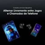 ⁦Oraimo SpaceBuds Hybrid (OTW-630), ANC True Wireless Earbuds, 4 Mic AI Noise Cancellation, 40-Hr Long Playtime, Type-C, Antibacterial Eartips, Waterproof: IPX4 – Space Grey (12 Month Warranty)⁩ - الصورة ⁦4⁩