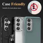 ⁦YWXTW Camera Lens Protector for Samsung Galaxy S24 / S23 / S23 Plus, [NOT for S24 Plus] 9H Tempered Glass Metal Individual Ring Camera Screen Protector for S24 Accessories (Silver)⁩ - الصورة ⁦6⁩