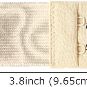 ⁦YARBAR Bra Strap Extenders 2 Hook 3 Row Soft Stretchy Bra Extender Extension Comfortable, 3 Pieces Set, Assorted, 1/2 Inch Hook Spacing, One Size⁩ - الصورة ⁦6⁩