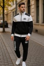 ⁦Miza Men's 2 Piece Sport Set (Zipper Jacket + Pants) – Fashion Style – Multiple Colors Available in Youth and Men⁩ - الصورة ⁦3⁩