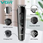 ⁦Vgr V175 Professional Cord Cordless Grooming Kit With 5 Guide Combs Runtime 150 Min Trimmer For Men, Black, Standard,1 Count⁩ - الصورة ⁦4⁩