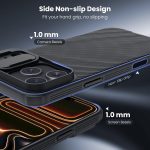 ⁦نيلكن جراب مغناطيسي لموبايل ايفون 17 برو ماكس 6.9 بوصة، متوافق مع ماج سيف، غطاء كاميرا منزلق، حماية الكاميرا، حماية من الدرجة العسكرية، جراب حماية رفيع، اسود⁩ - الصورة ⁦3⁩