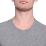 ⁦Dice round-neck short sleeve solid undershirt for men -dark grey, m⁩ - الصورة ⁦4⁩