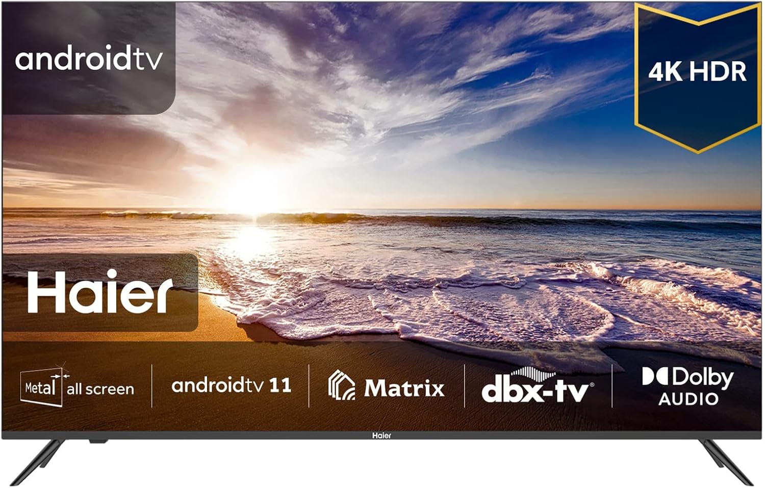 71wKdHeMOqL._AC_SL1500_.jpg Haier 50" Smart TV LED Model H50K5UG 2022, Dolby Audio