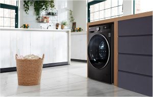 ⁦LG Vivace Washing Machine 9/5KG Dryer, with AI DD technology,Black- LG ThinQ™-F4R5VGG2E⁩ - الصورة ⁦7⁩