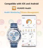 ⁦HUAWEI WATCH GT 5 VILI-B19W 46MM BLUE WOVEN STRAP⁩ - الصورة ⁦9⁩