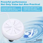 ⁦Rana Store 2 in 1 Mini Washing Machine, Portable Personal Rotating Motor Washing Machine, Convenient for Travel, Home, Business Trip, White⁩ - الصورة ⁦6⁩