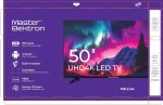 Master Elektron 50" smart (android 14) frameless Metal cover 3years warranty ME-Live - الصورة 3