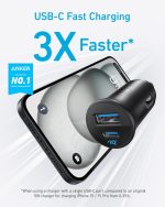 ⁦Anker USB-C Car Charger, 30W 2-Port Type-C Car Adapter, iPhone Car Charger with PowerIQ 3.0, for iPhone 15/14/13/12 Series, Samsung Galaxy S23/S22/S21 Series, iPad Pro, AirPods, and More⁩ - الصورة ⁦2⁩