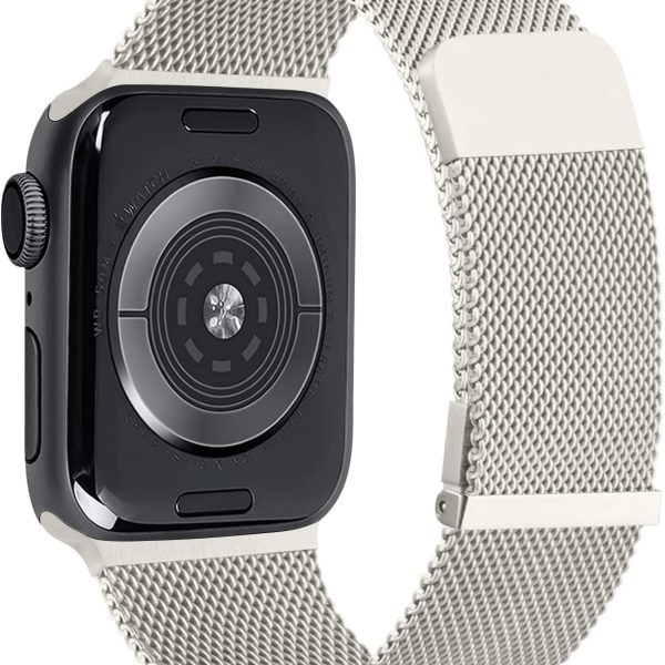 YILED Metal Band for Apple Watch 45mm 44mm 42mm 41mm 40mm 38mm, Milanese Loop Magnetic Stainless Steel Mesh Strap for iWatch Series 8/7/SE/6/5/4/3/2/1