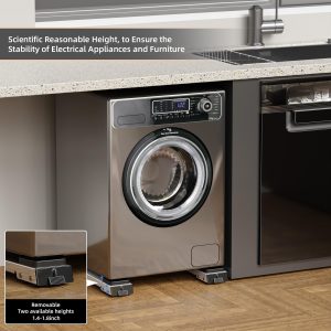 ⁦EWX Heavy Duty Appliance Rollers, Fourth Generation Extendable Appliance Rollers Adjustable Base For Washer and Dryer, Easily Move Washing Machine, Furniture,Refrigerators,Wine cooler⁩ - الصورة ⁦5⁩