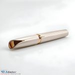 ⁦Portable Facial Epilator - USB Rechargeable Hair Removal Pen for Fine Hair on Eyebrows and Upper Lip in Sleek Silver Construction⁩ - الصورة ⁦4⁩