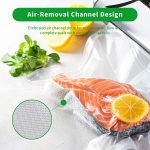 ⁦Vacuum packaging bag, embossed roll bag, Vacuum sealing Bags,sealed food vacuum preservation bag (22 cms Wide x 5 meters)⁩ - الصورة ⁦7⁩