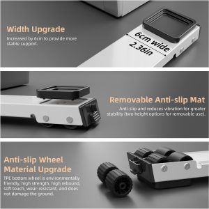 ⁦EWX Heavy Duty Appliance Rollers, Fourth Generation Extendable Appliance Rollers Adjustable Base For Washer and Dryer, Easily Move Washing Machine, Furniture,Refrigerators,Wine cooler⁩ - الصورة ⁦4⁩