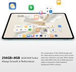⁦HONOR Pad 9 Tablets 8GB 256GB, 12.1 Inch 120Hz 2.5K Large Screen, 8 Speaker Audio System, Snapdragon 6 Gen 1, WiFi Version, Grey⁩ - الصورة ⁦7⁩