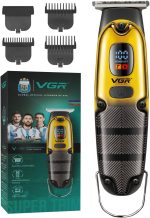 VGR V-981 Professional Hair Clipper Corded & Cordless with LED Display & Turbo Mode Function | Runtime: 150 min Trimmer for Men -1 year warranty(Gold)