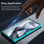 ⁦ESR 2+1 Pack for Samsung Galaxy S24 Ultra Screen Protector Set, 2 Tempered Glass Screen Protectors and 1 Set Individual Lens Protectors, 2.5D Curved Edges, Full-Coverage Protection, Scratch Resistant⁩ - الصورة ⁦6⁩
