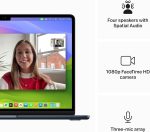 ⁦Apple MacBook Air 13.6 with M3 Chip (Early 2024) - Midnight, 8-Core / 10-Core, 16GB, 30W Adapter, 256GB SSD⁩ - الصورة ⁦7⁩