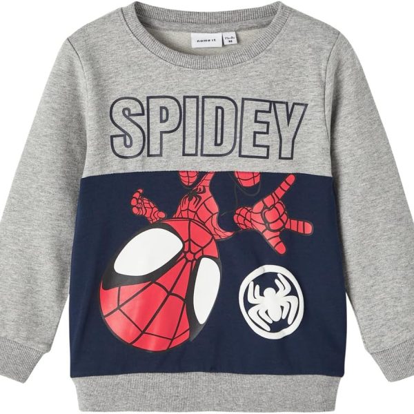 name it Boy's Jubi Spidey Long-Sleeevs Sweatshirt