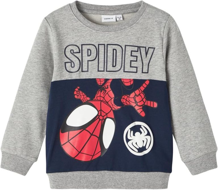 name it Boy's Jubi Spidey Long-Sleeevs Sweatshirt