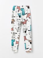 LC WAIKIKI Crew Neck Printed Long Sleeve Fleece Girls' Pajamas Set - الصورة 6