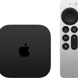 ⁦Apple TV Box 3rd Generation, Stream/Movies over WiFi/Ethernet, A15 Bionic, 128GB Storage, Up to 4K with Dolby Vision & HDR10+, Works with Thread Mesh Networks, Apple TV+, Netflix, Live, Black⁩ - الصورة ⁦2⁩