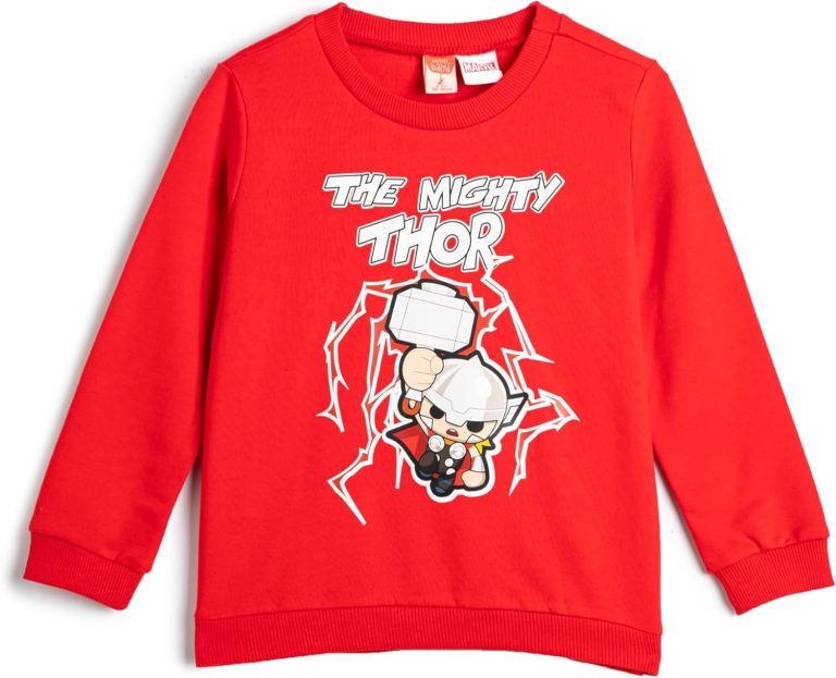 KOTON Baby boys Thor Long Sleeve Crew Neck Soft Interior Sweatshirt