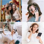 ⁦CALOOP Liquid Silicone Case Designed for iPhone 12 Pro Max Case, Full Body Protective Covered Gel Rubber Slim Shockproof Cover Case with Microfiber Lining, 6.7 inch (Black)⁩ - الصورة ⁦7⁩