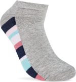 ⁦STITCH Womens Pack of 3 Lycra Ankle Casual Drawing Socks⁩ - الصورة ⁦3⁩