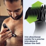 ⁦Philips Norelco Bodygroom Series 5000 Showerproof Body & Manscaping Trimmer for Men with Back Attachment, BG5025/40⁩ - الصورة ⁦4⁩