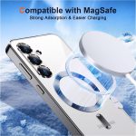 ⁦Grabist Magnetic Case for Samsung Galaxy A56/Samsung Galaxy A36, Camera Lens Full Protection, Compatible Wireless Charging, Shockproof Soft TPU Cover (Gray, Samsung A56/ Samsung A36)⁩ - الصورة ⁦7⁩