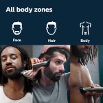 ⁦Philips Norelco Multigroom Series 7000, Mens Grooming Kit with Trimmer for Beard, Head, Hair, Body, Groin, and Face - NO Blade Oil Needed, MG7910/49⁩ - الصورة ⁦7⁩