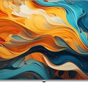 ⁦Haier 50 Inch 4K UHD QLED Smart TV Built-in Receiver, Silver - H50S80EU⁩ - الصورة ⁦2⁩