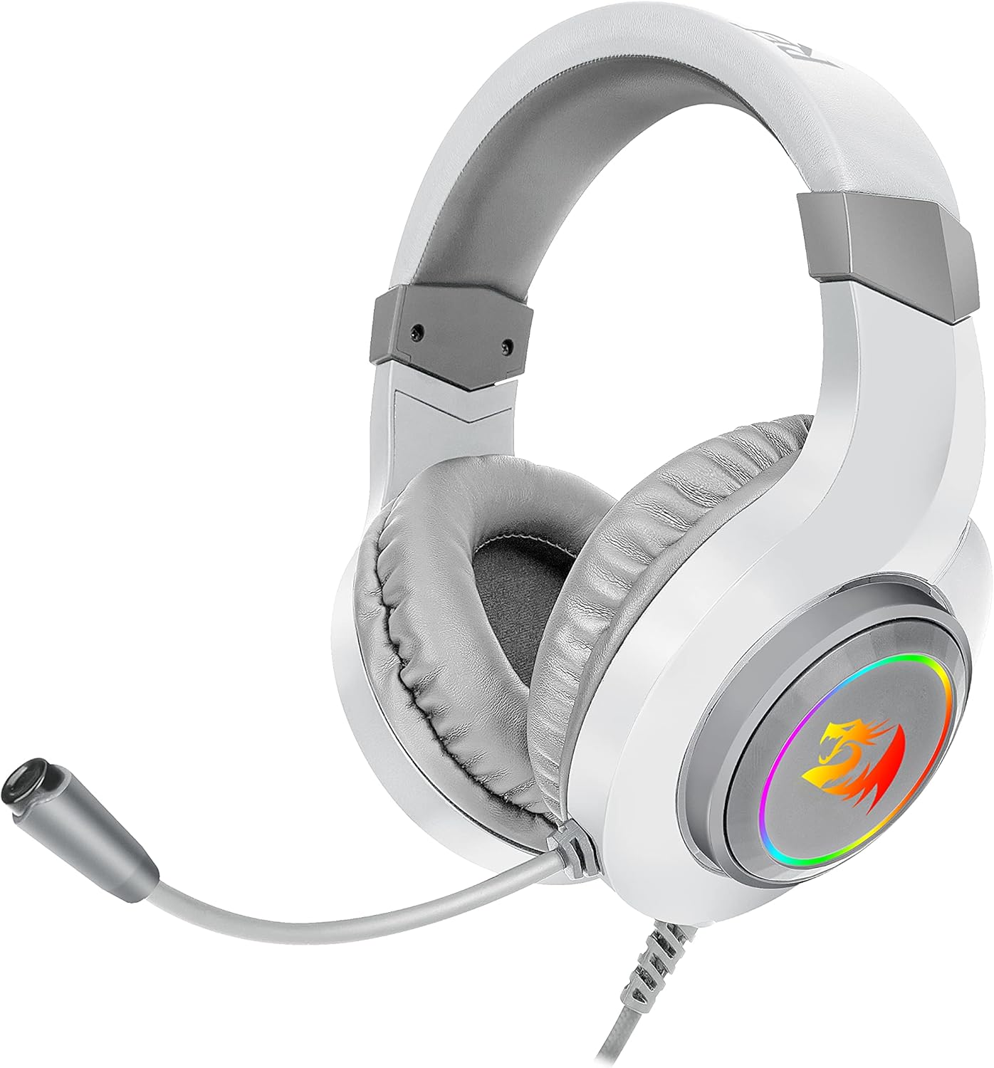 811fHsc2S8L._AC_SL1500_.jpg Redragon Hylas RGB Wired Gaming Headset with Microphone (H260, White)