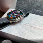 ⁦ساعة HK10 الترا 3 الذكية متعددة الوظائف مصممة مثل الترا 2 بشاشة اموليد وحزامين لدعم الساعة الدائمة واللغة العربية غير معكوسة والرد على المكالمات والاتصال قريب المدى ووضع الرياضة وGPT2.0، لون رمادي⁩ - الصورة ⁦4⁩