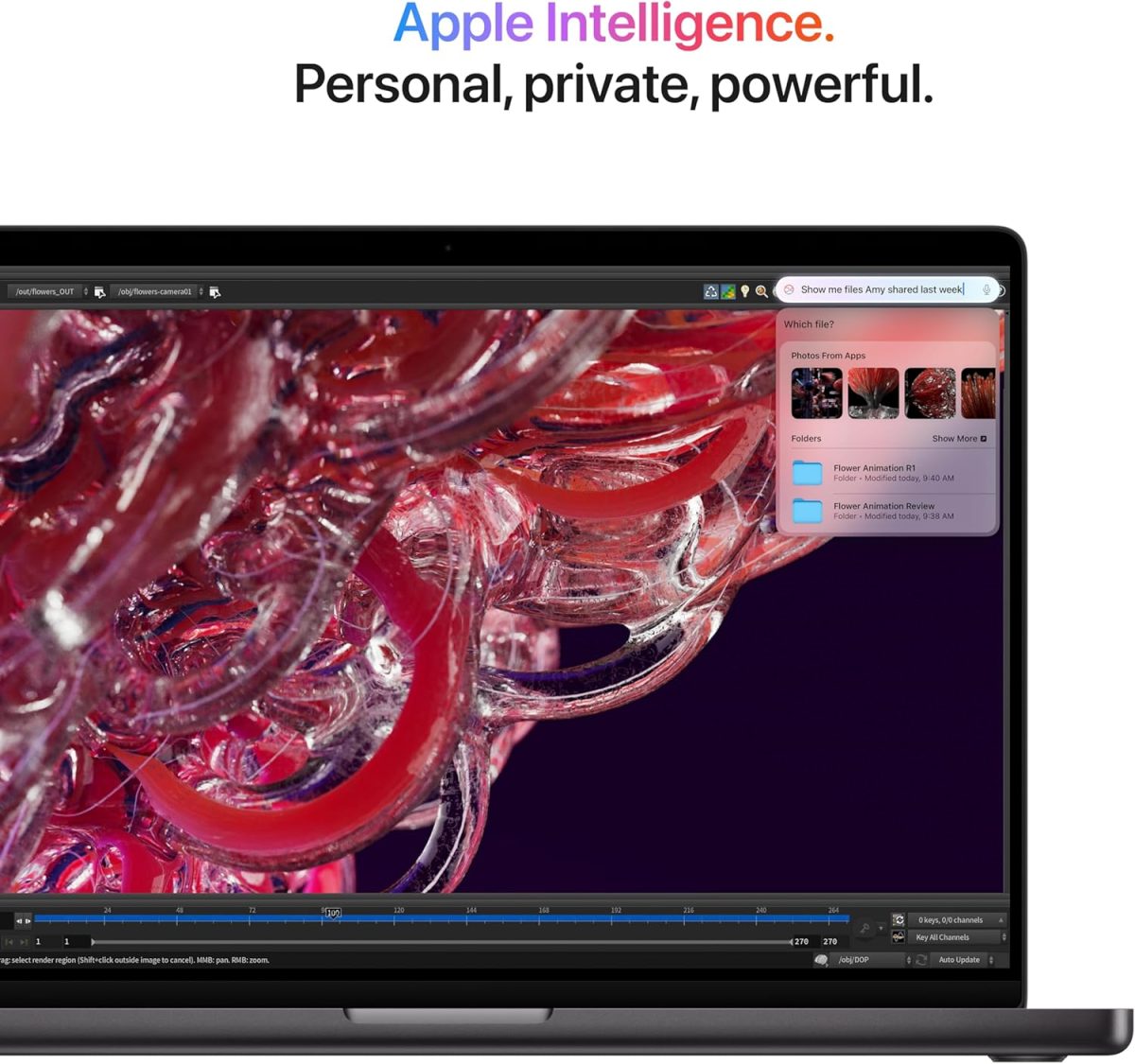 ⁦Apple 2024 MacBook Pro Laptop with M4 Pro, 12-core CPU, 16-core GPU: Built for Apple Intelligence, 14.2-inch Liquid Retina XDR Display, 24GB Unified Memory, 512GB SSD Storage; Space Black; EN Keyboard⁩ - الصورة ⁦4⁩
