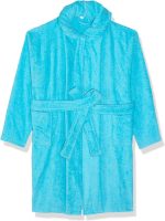 Cotton Bathrobe For Boys - Turquoise, 4-6 Years
