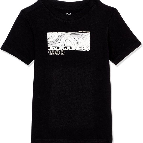 JACK & JONES Men's Junior Art Branding Crew-Neck Short-Sleeves Fabric