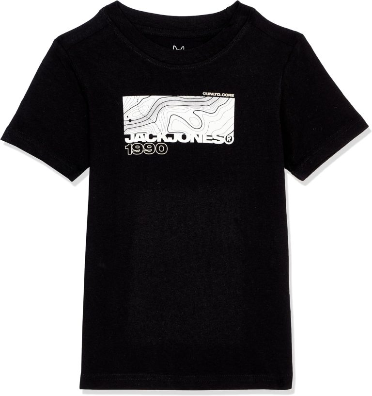 JACK & JONES Men's Junior Art Branding Crew-Neck Short-Sleeves Fabric