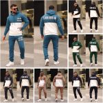 ⁦Miza Men's Winter Sport 2 Piece Hoodie and Pants Solid Color Comfortable Outdoor Gym Casual⁩ - الصورة ⁦2⁩